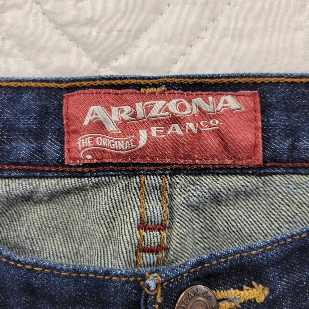 Arizona Jean Co Loose Straight dark blue jeans size 36X32